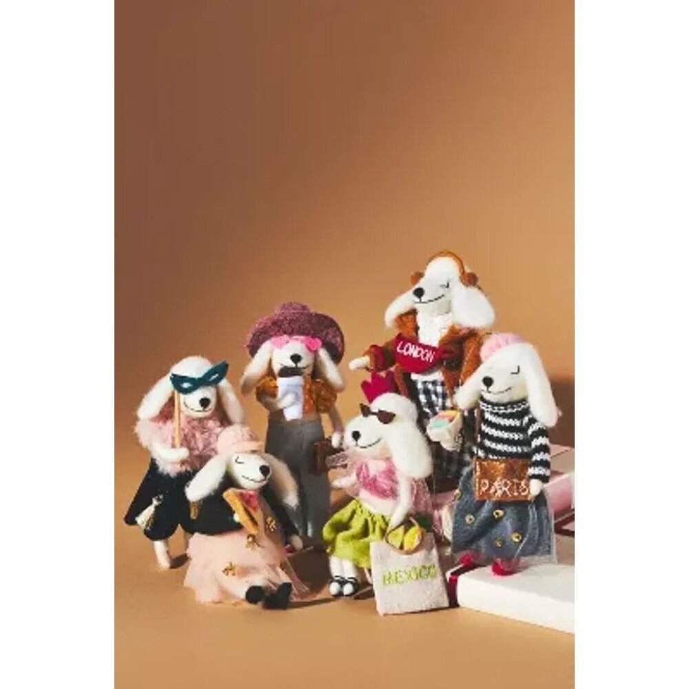 NWT Anthropologie Mexico Travel Pup Poodle Christmas Tree Ornament - Picture 3 of 3